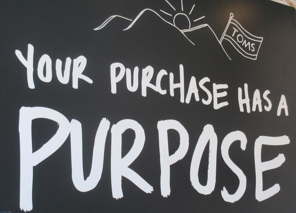 Your purchase has a purpose.