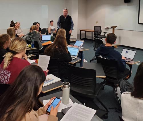 Larry Steven Londre teaching at Pepperdine 2020